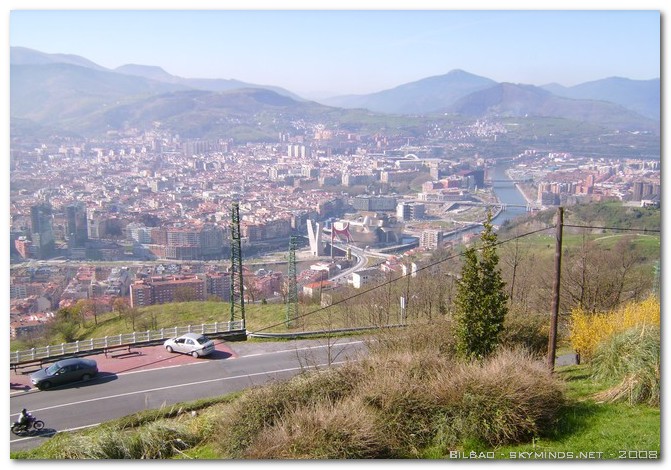 Funiculaire : vue de Bilbao depuis les hauteurs