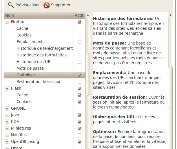 Regagner de l’espace disque avec BleachBit bleachbit