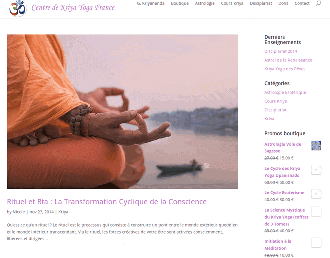 Mise à jour du site du Centre de Kriya Yoga France : v4.0 Mise à jour du site du Centre de Kriya Yoga France : v4.0 photo