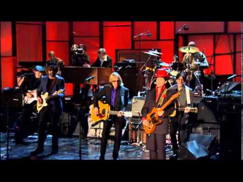 Prince, Tom Petty, Steve Winwood, Jeff Lynne and Dhanni Harrison - While My Guitar Gently Weeps photo