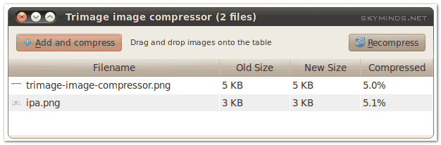trimage image compressor