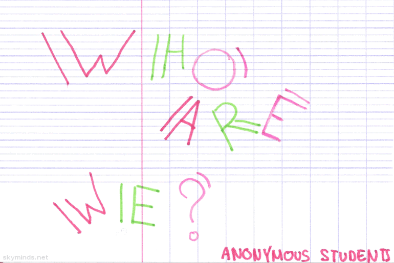 In lycée with Mister B. : “who are we ?” In lycée with Mister B. : "who are we ?" photo