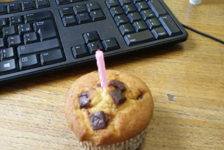 In lycée with Mister B. : “un muffin pour fêter nos 1 an!” In lycée with Mister B. : "un muffin pour fêter nos 1 an!" photo